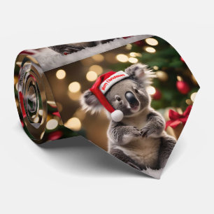Gravata "Koala Kris Kringle: Natal Abaixo"