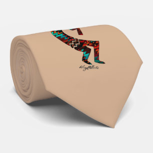Gravata Kokopelli A Jogar Flute