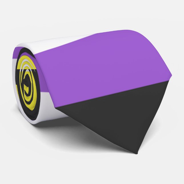 Gravata Krawatt de cores não binárias (Rolled)