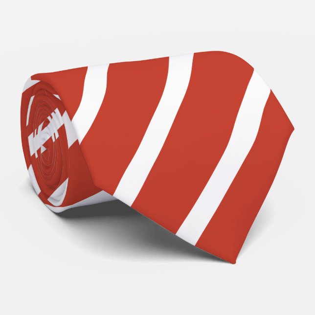 Gravata Krawatt de gestreift de Blutorange (Rolled)