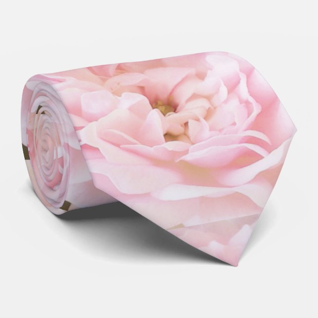 Gravata Krawatte "Rosa romântica" - DesignDElia, Schweiz (Rolled)