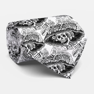 Gravata La Calavera Catrina Vintage Dia dos Mortos