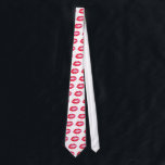 Gravata lábios<br><div class="desc">gravata com um beijo de batom marcado como design</div>