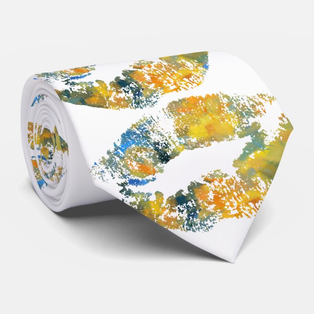 Gravata Lábios Elegantes #12 (Rolled)