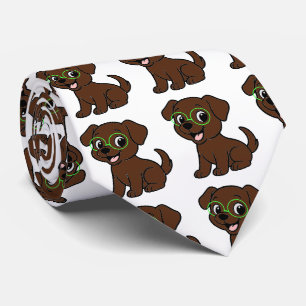 Gravata Labrador Retriever Lab Chocolate Cartoon