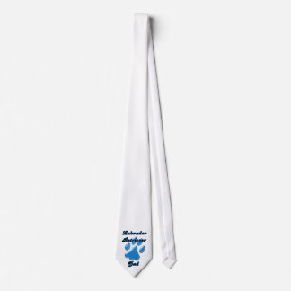 Gravata Labrador Retriever Pai Blue Pawprint Tie