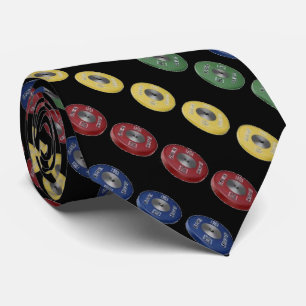 Gravata Laço abundante da placa do halterofilismo - preto