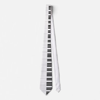 Gravata Laço - branco do preto do teclado de piano