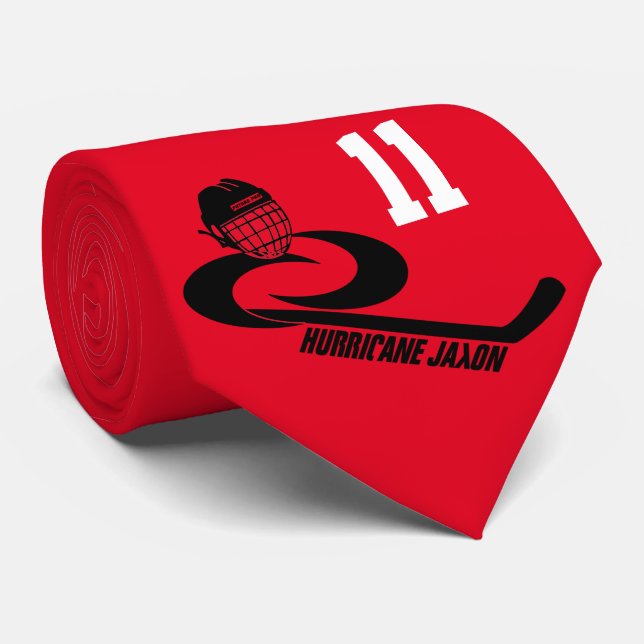 Gravata Laço customizável do hóquei da equipe da juventude (Rolled)