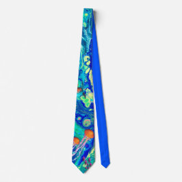 Gravata Laço da arte do oceano, laço das medusa, laço da