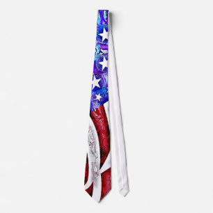 Gravata Laço da BANDEIRA AMERICANA