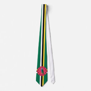 Gravata Laço da bandeira de Dominica