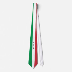 Gravata Laço da bandeira de Italia