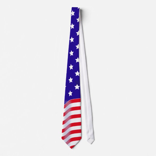 Gravata Laço da bandeira dos Estados Unidos (Frente)