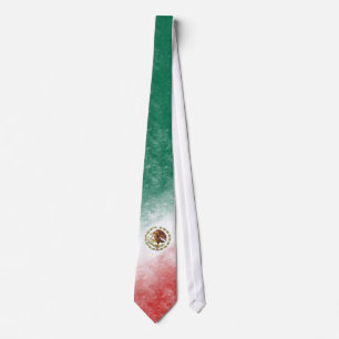 Gravata Laço da bandeira mexicana