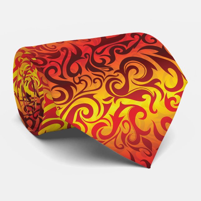 Gravata Laço da chama (Rolled)