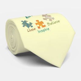 Gravata Laço da consciência do autismo