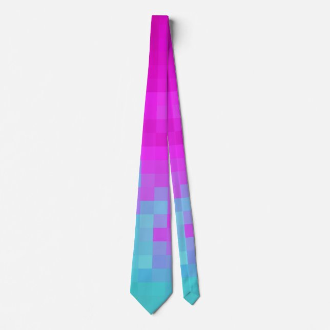 Gravata Laço da onda do pixel (Frente)