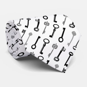 Gravata Laço das chaves de esqueleto do vintage