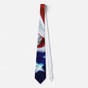 Gravata Laço das estrelas do fulgor da bandeira americana