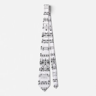 Gravata Laço das notas musicais