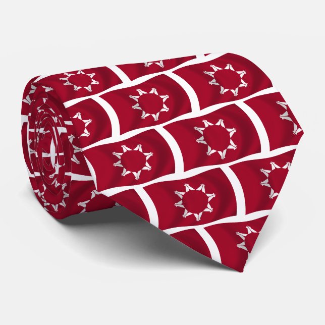 Gravata Laço de bandeira Oglala Lakota (Rolled)