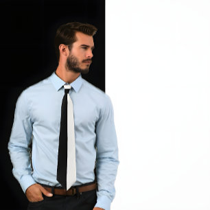 Gravata Laço de duas cores preto e branco