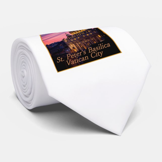 Gravata Laço de Italia do VATICANO (Rolled)