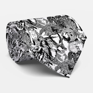 Gravata Laço de madeira do bicho do crachá