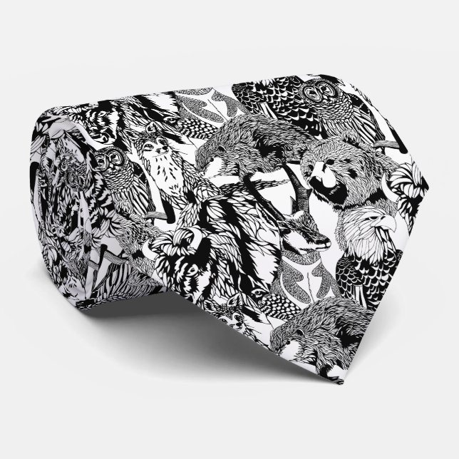 Gravata Laço de madeira do bicho do crachá (Rolled)