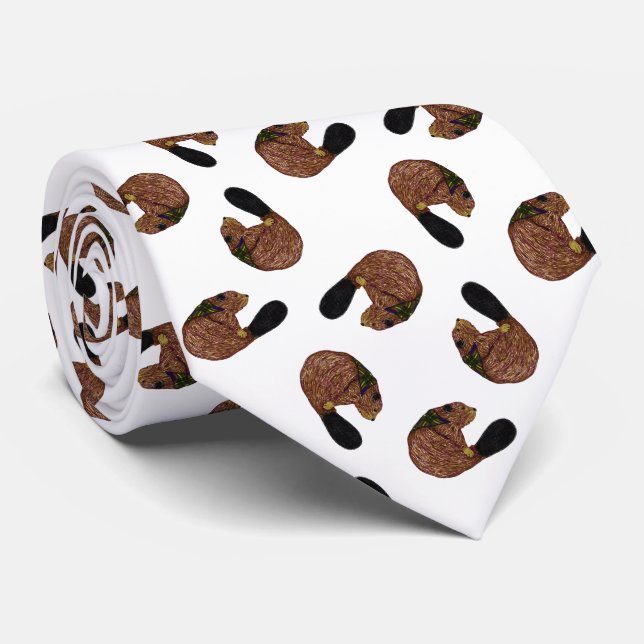 Gravata Laço do lance do castor (Rolled)