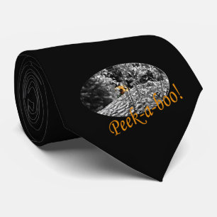 Gravata Laço do peekaboo do tigre
