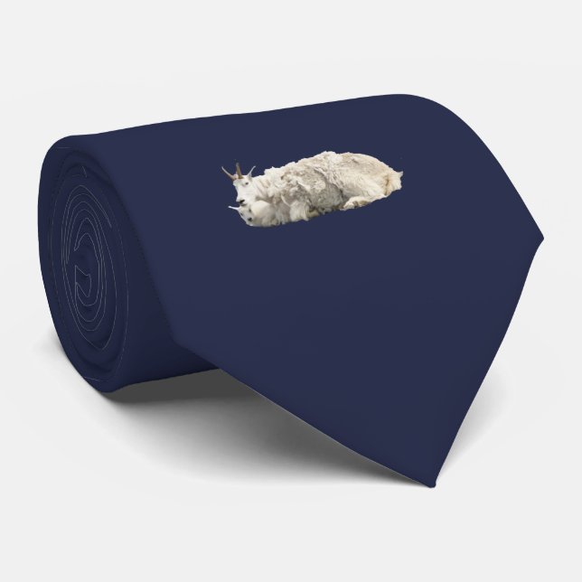 Gravata Laço do pescoço com cabra & miúdo de montanha (Rolled)