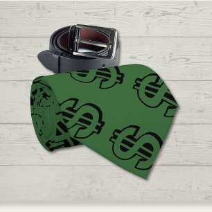 Gravata Laço do pescoço do sinal do dinheiro