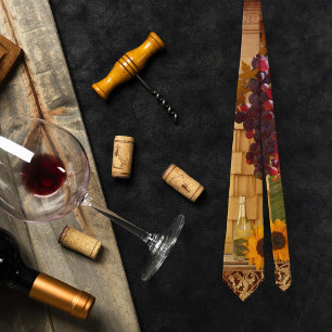 Gravata Laço do tema do vinhedo ou do vinho