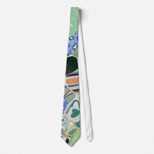 Gravata Laço dos mosaicos de Guell do parque