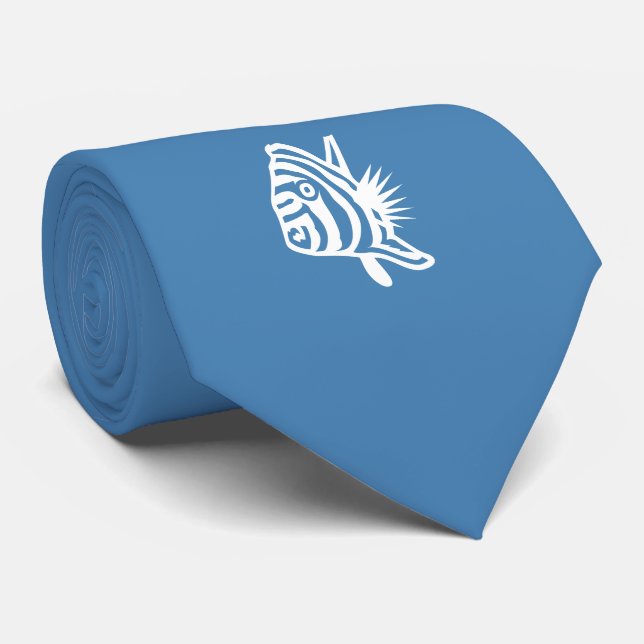 Gravata Laço dos peixes da zebra (Rolled)