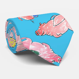 Gravata Laço dos porcos do vôo