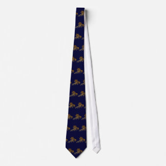Gravata Laço Dourado do tigre