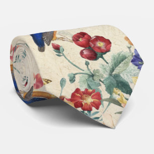 Gravata Laço floral animal de Redoute dos pássaros do
