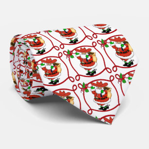 Gravata Laço ocidental do Natal do papai noel do vaqueiro