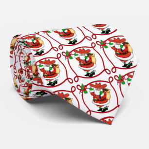 Gravata Laço ocidental do Natal do papai noel do vaqueiro