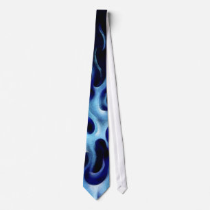 Gravata Laço oriental da chama azul