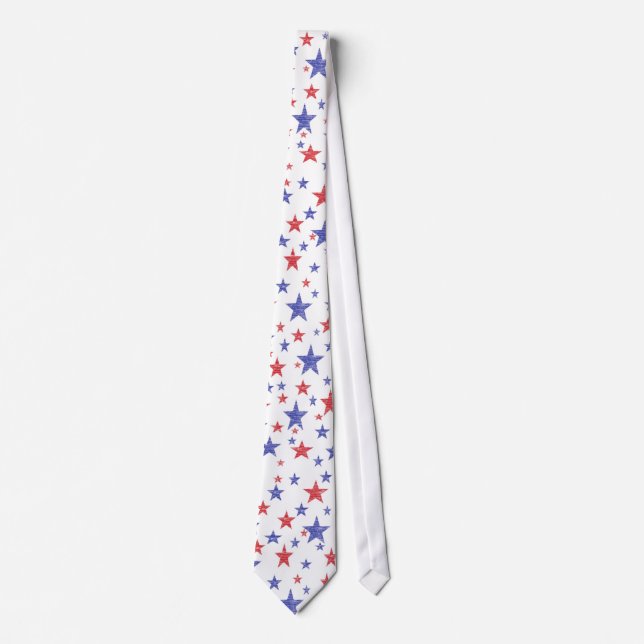Gravata Laço patriótico das estrelas (Frente)