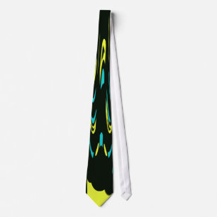 Gravata Laço preto & amarelo de Deco