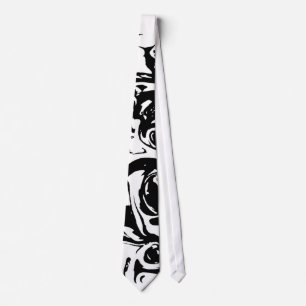Gravata Laço preto e branco da tinta