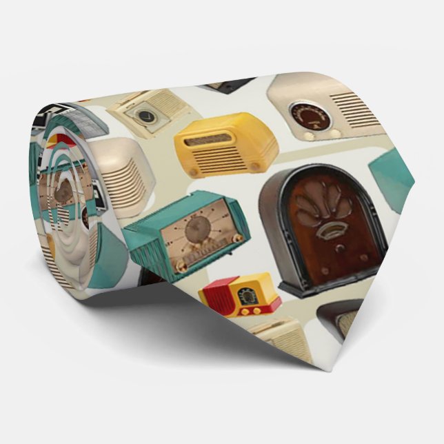 Gravata laço retro de rádio do vintage (Rolled)