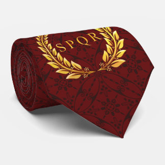 Gravata Laço romano do louro de SPQR com teste padrão de