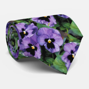 Gravata Laço roxo dos Pansies