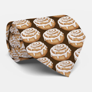 Gravata Laço telhado padaria congelado do bolo de canela
